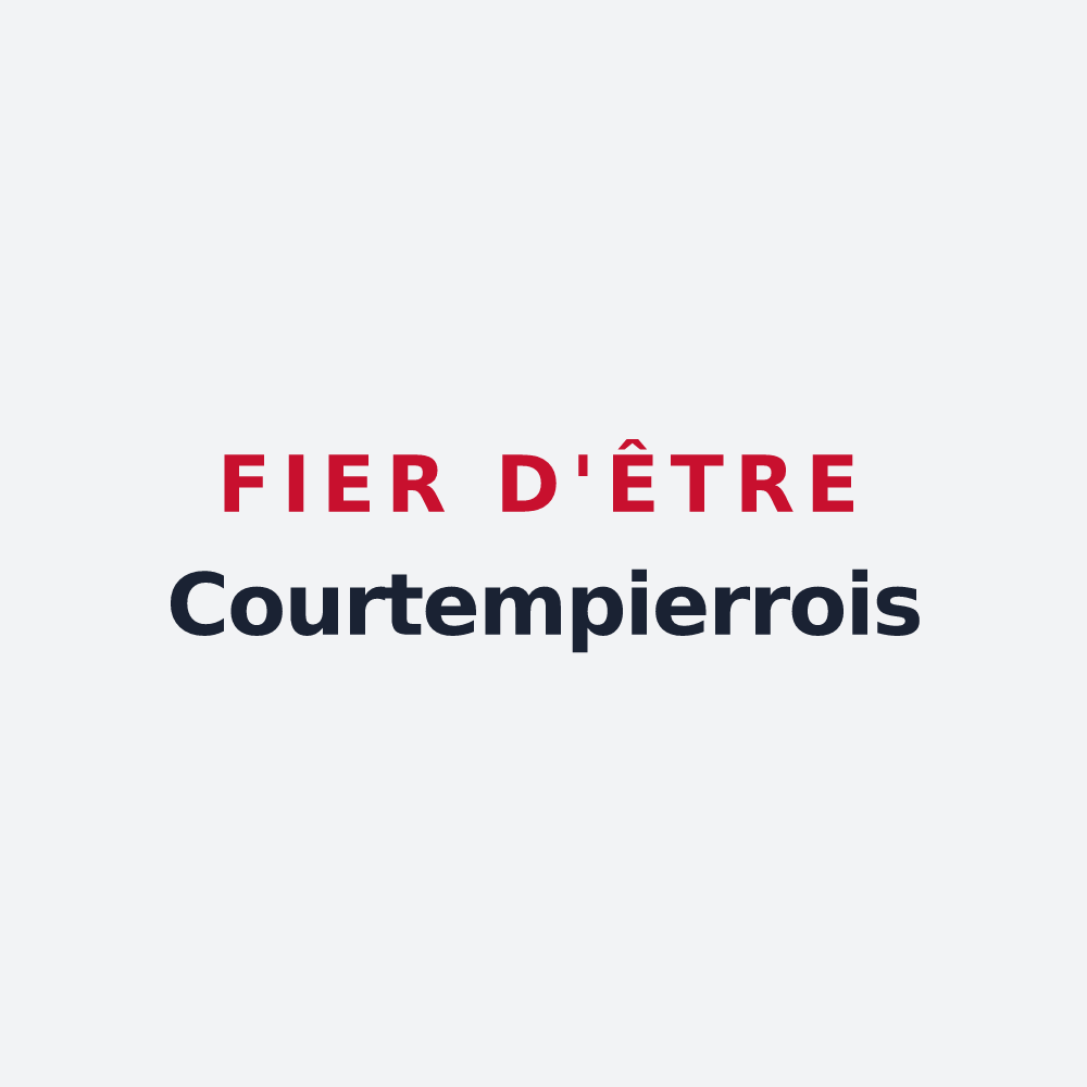 Poster « Fier d'être Courtempierrois » — design pour Courtempierre