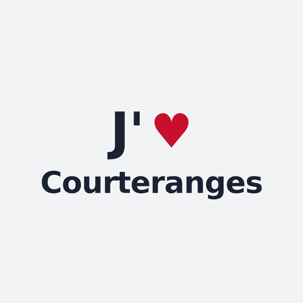 Poster personnalisé Courteranges — design J'aime Courteranges