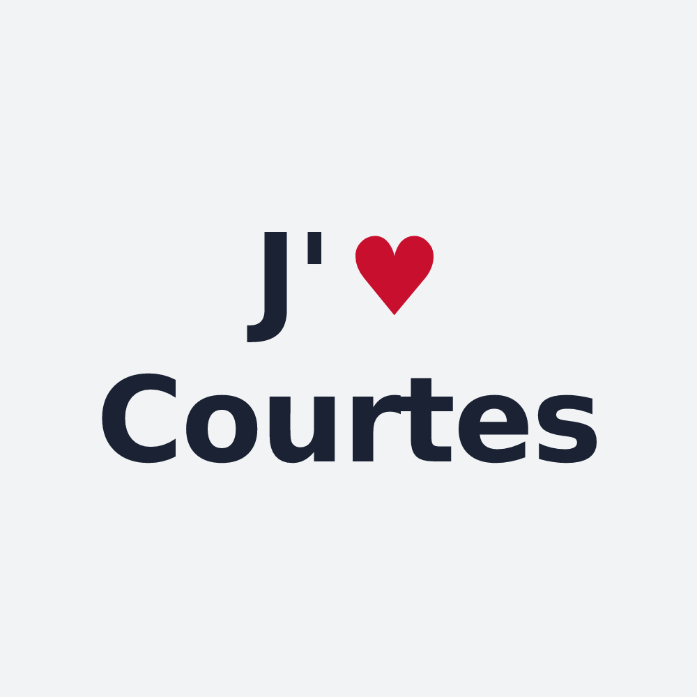 Poster personnalisé Courtes — design J'aime Courtes