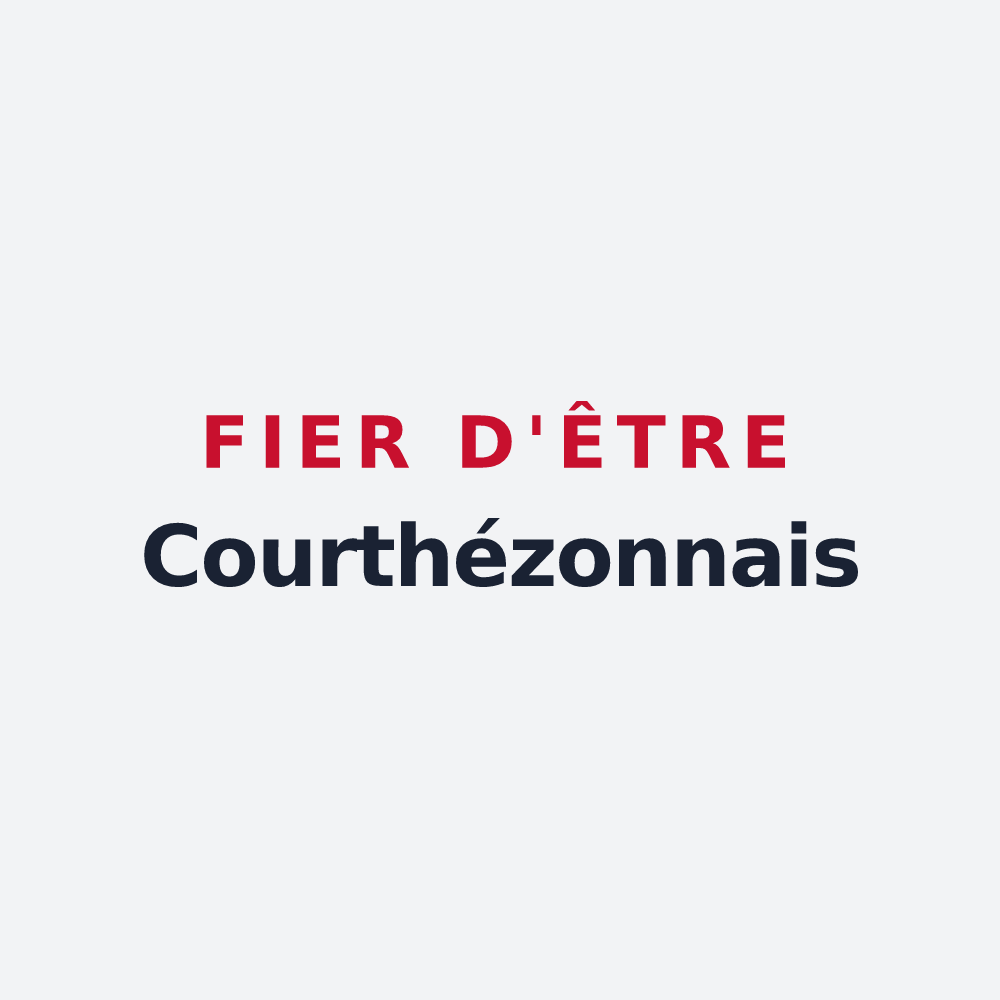 Poster « Fier d'être Courthézonnais » — design pour Courthézon