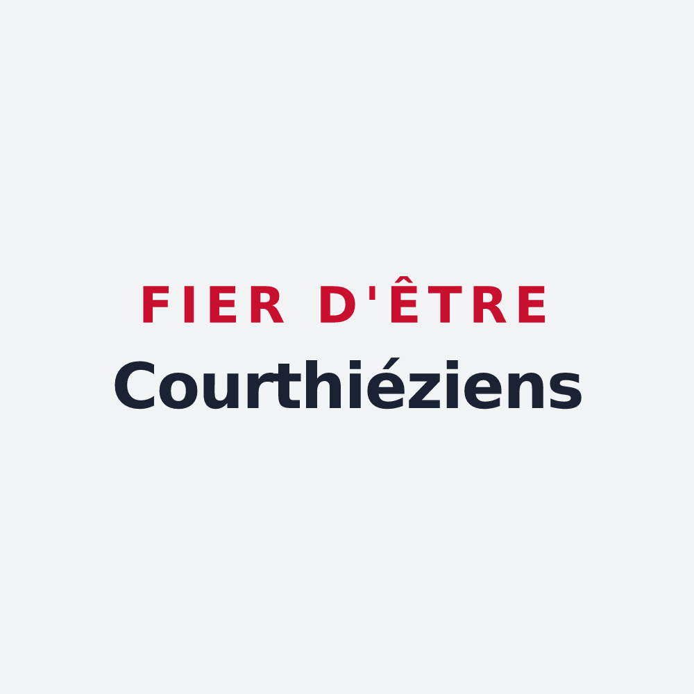 Poster « Fier d'être Courthiéziens » — design pour Courthiézy
