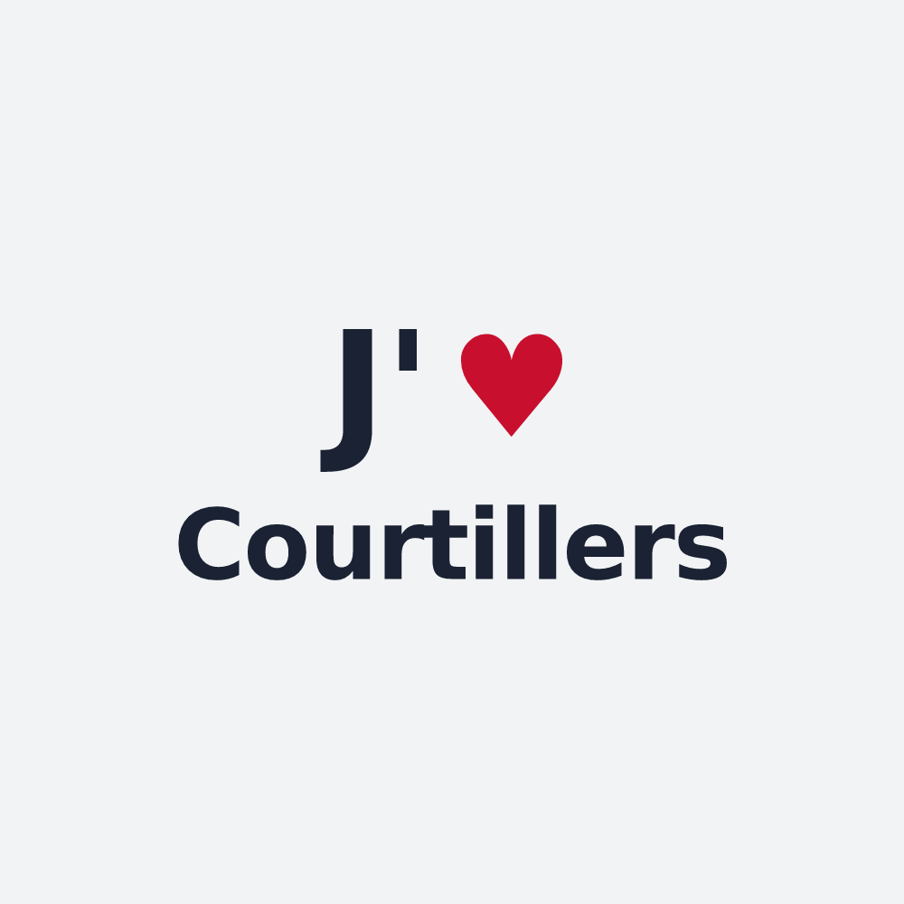 Poster personnalisé Courtillers — design J'aime Courtillers