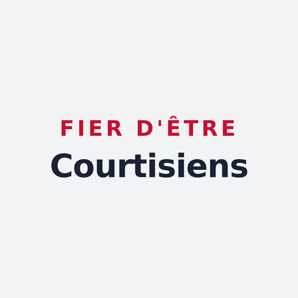 Poster « Fier d'être Courtisiens » — design pour Courtisols