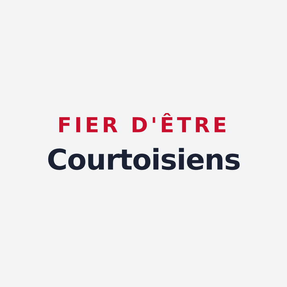 Poster « Fier d'être Courtoisiens » — design pour Courtois-sur-Yonne