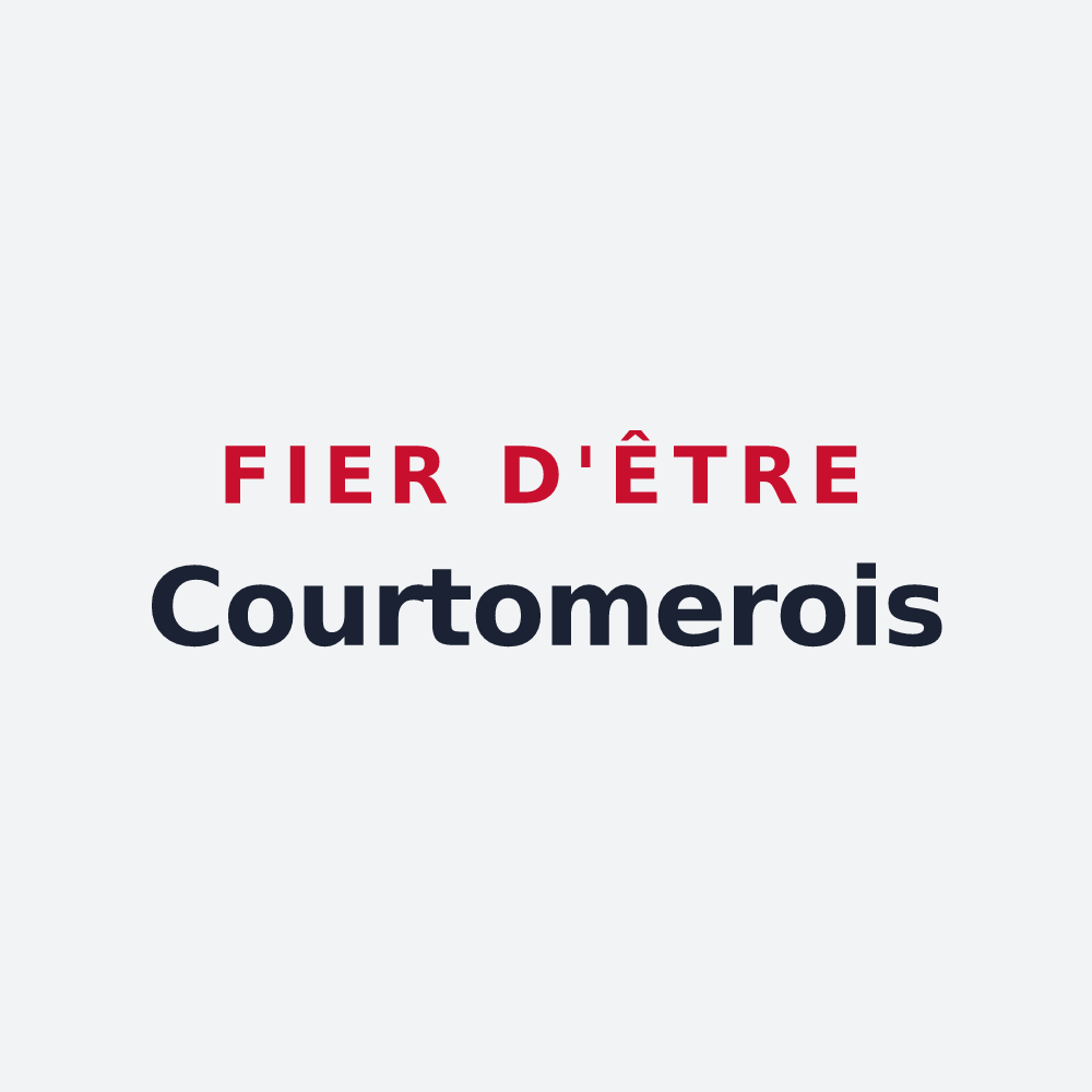 Poster « Fier d'être Courtomerois » — design pour Courtomer