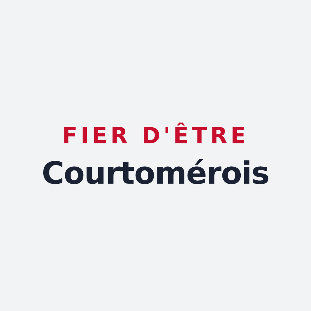 Poster « Fier d'être Courtomérois » — design pour Courtomer