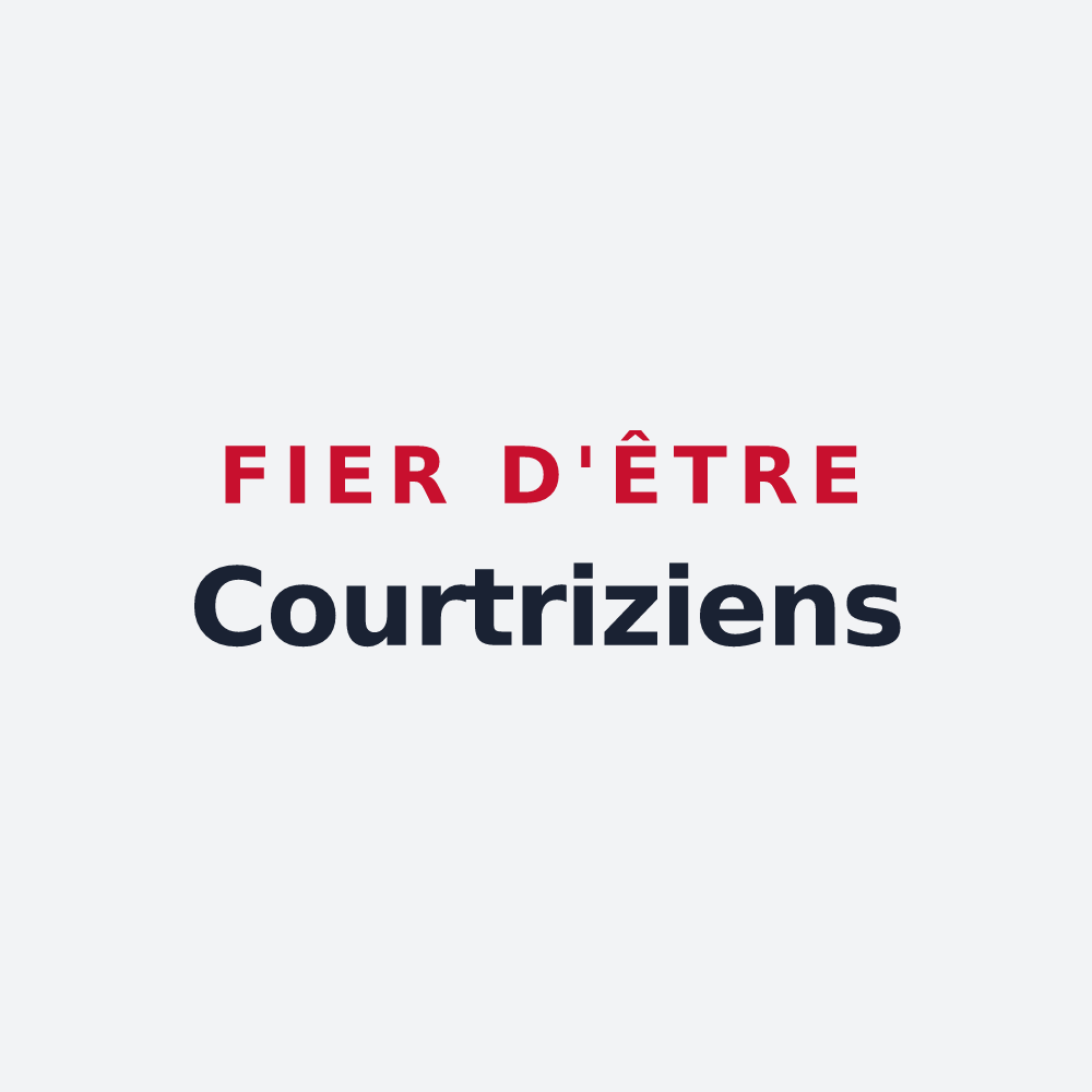 Poster « Fier d'être Courtriziens » — design pour Courtrizy-et-Fussigny