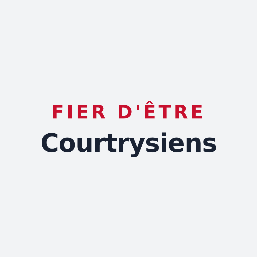 Poster « Fier d'être Courtrysiens » — design pour Courtry