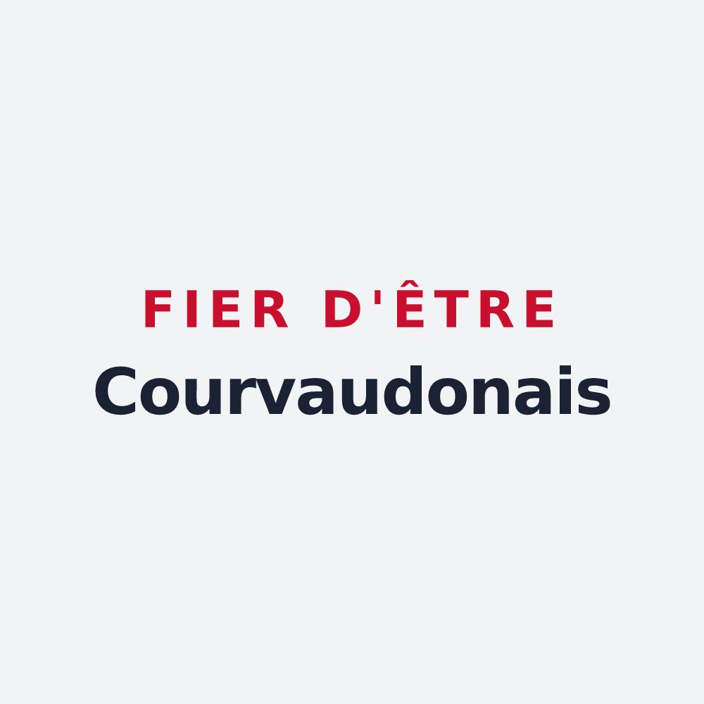 Poster « Fier d'être Courvaudonais » — design pour Courvaudon