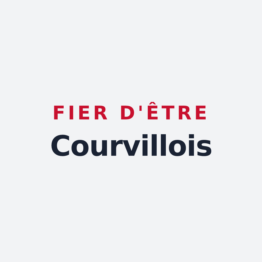 Poster « Fier d'être Courvillois » — design pour Courville
