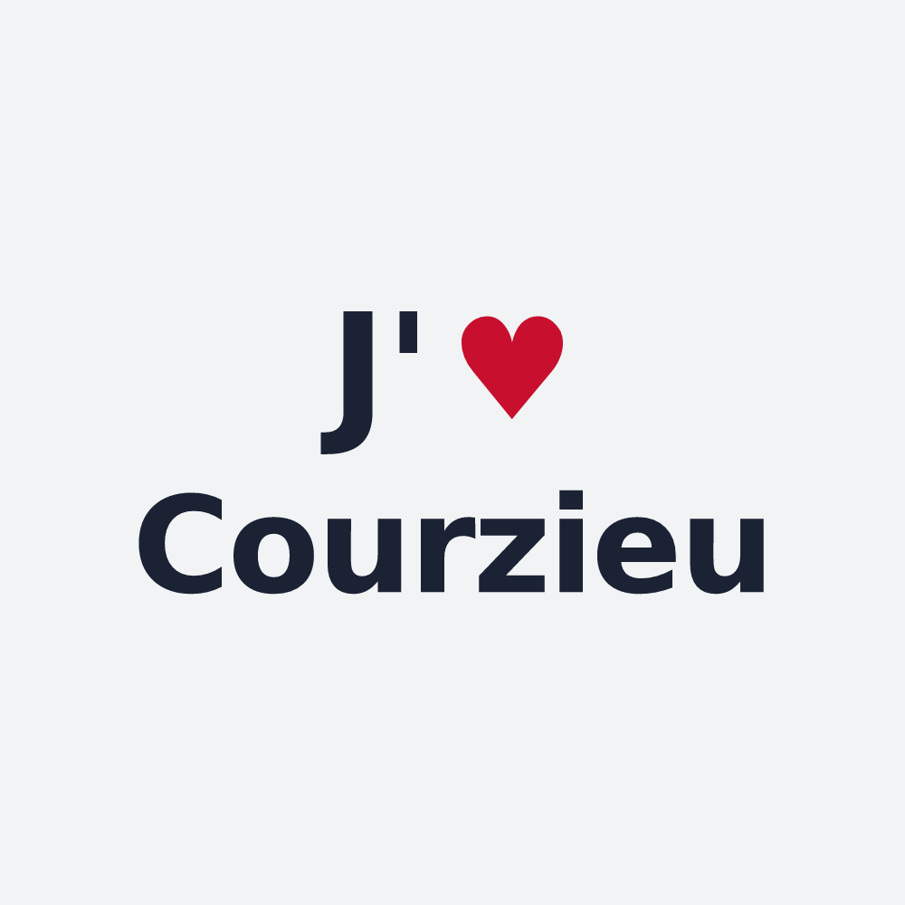 Poster personnalisé Courzieu — design J'aime Courzieu