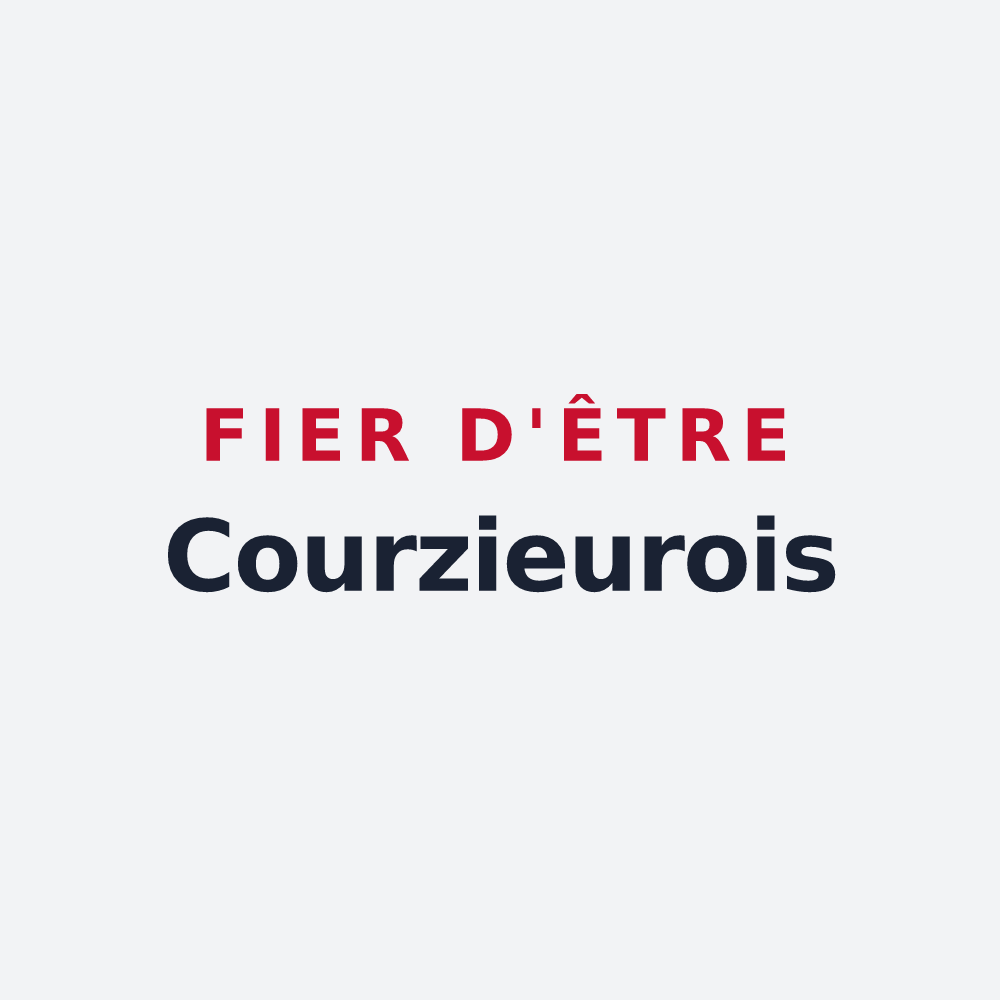 Poster « Fier d'être Courzieurois » — design pour Courzieu