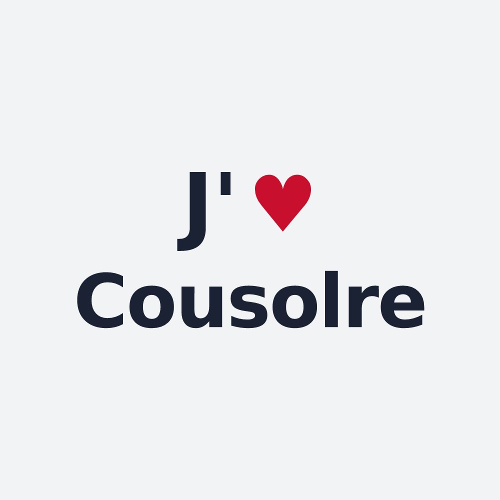 Poster personnalisé Cousolre — design J'aime Cousolre