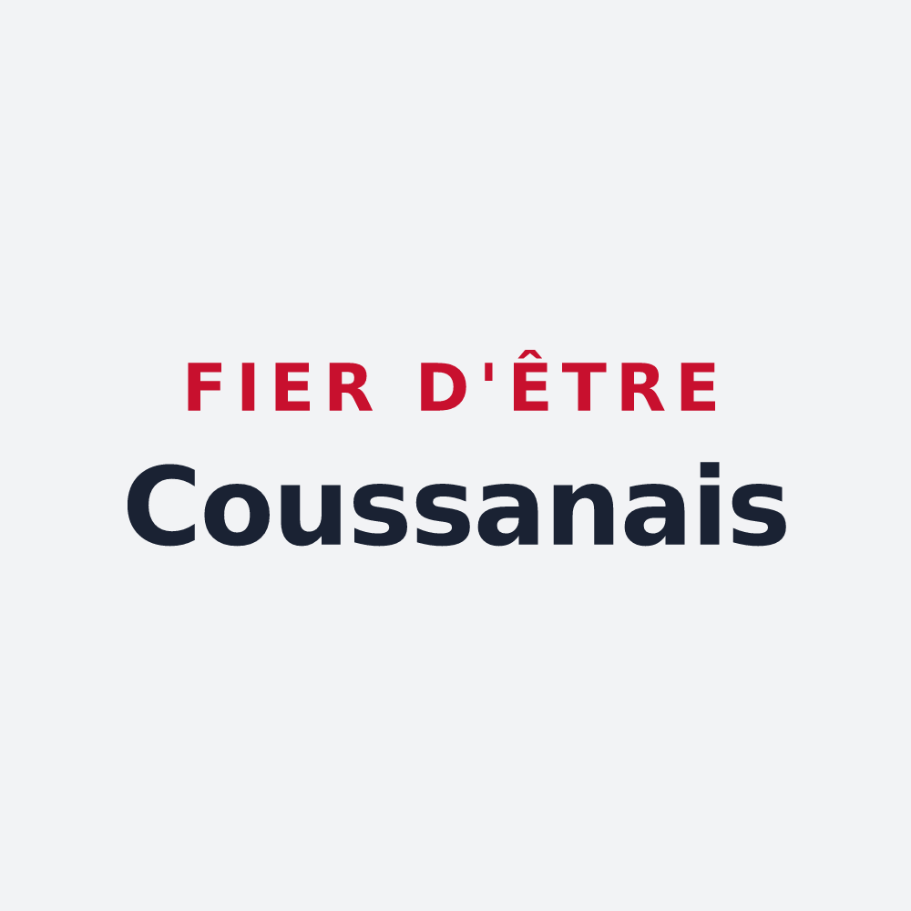 Poster « Fier d'être Coussanais » — design pour Coussan