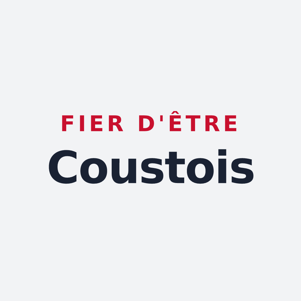 Poster « Fier d'être Coustois » — design pour Coust