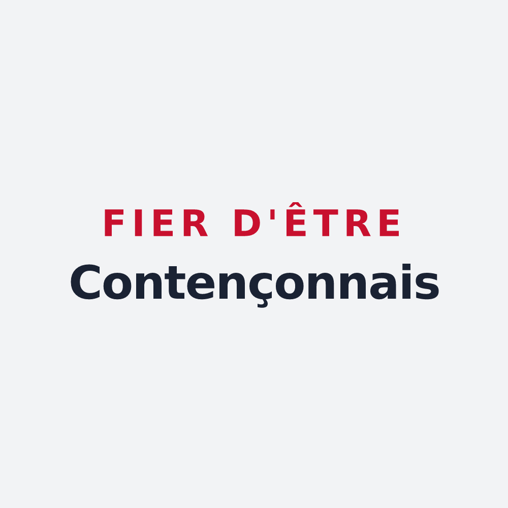Poster « Fier d'être Contençonnais » — design pour Coutençon