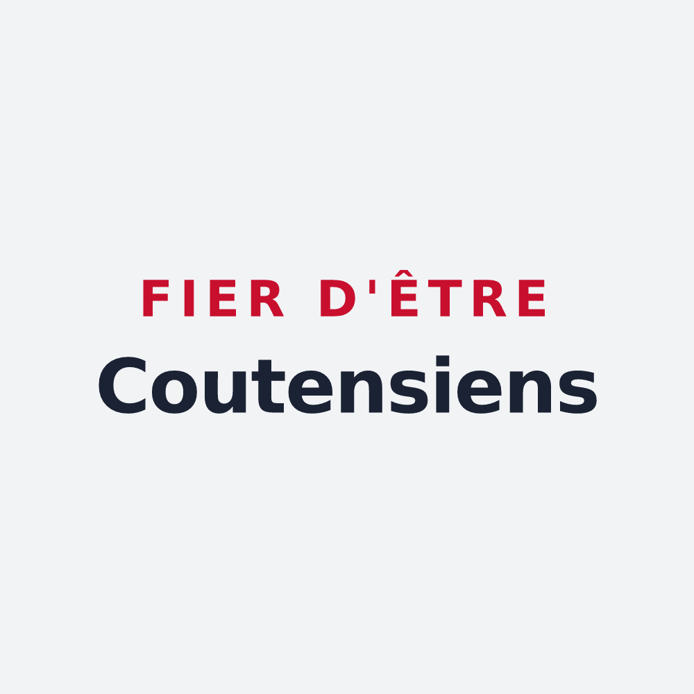 Poster « Fier d'être Coutensiens » — design pour Coutens
