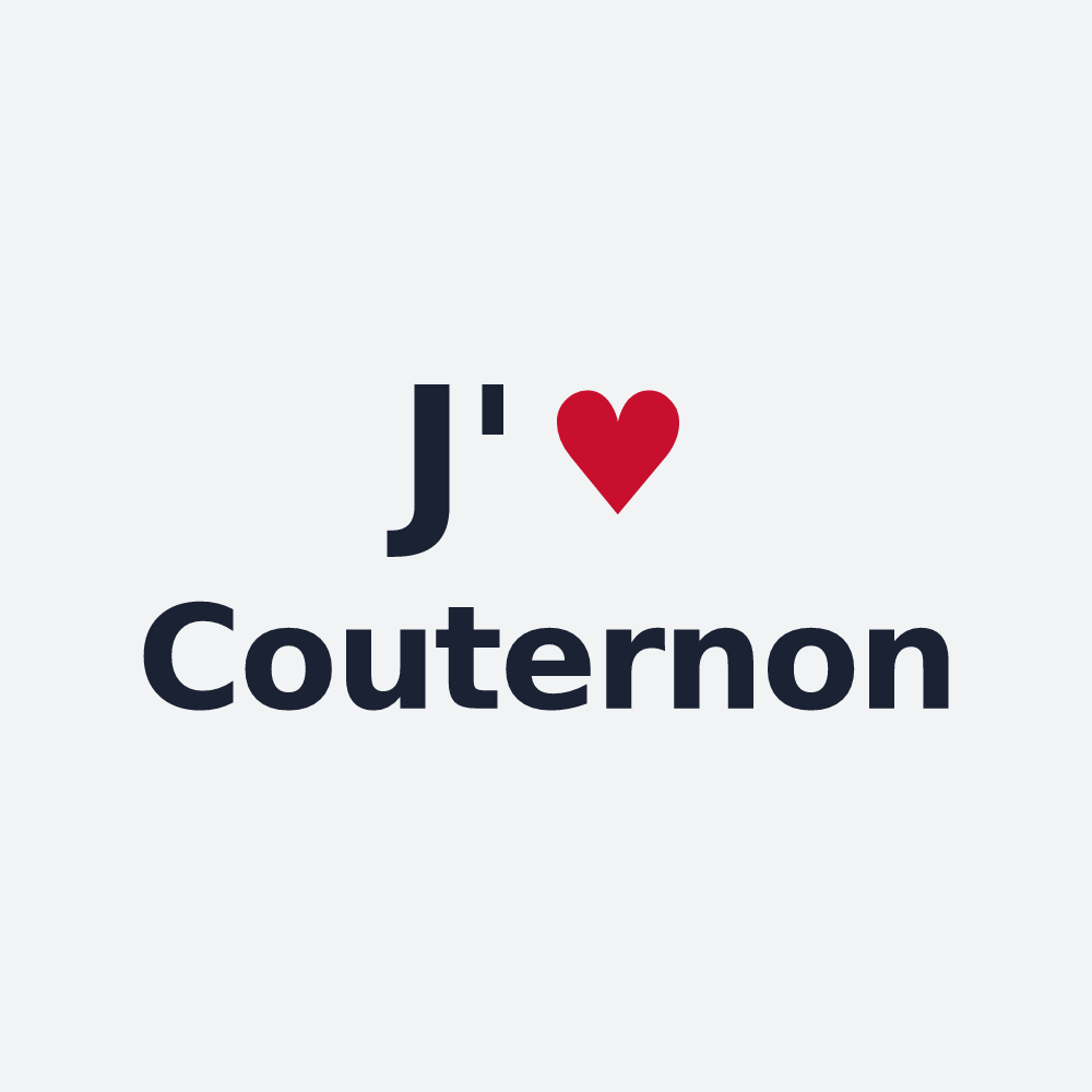 Poster personnalisé Couternon — design J'aime Couternon