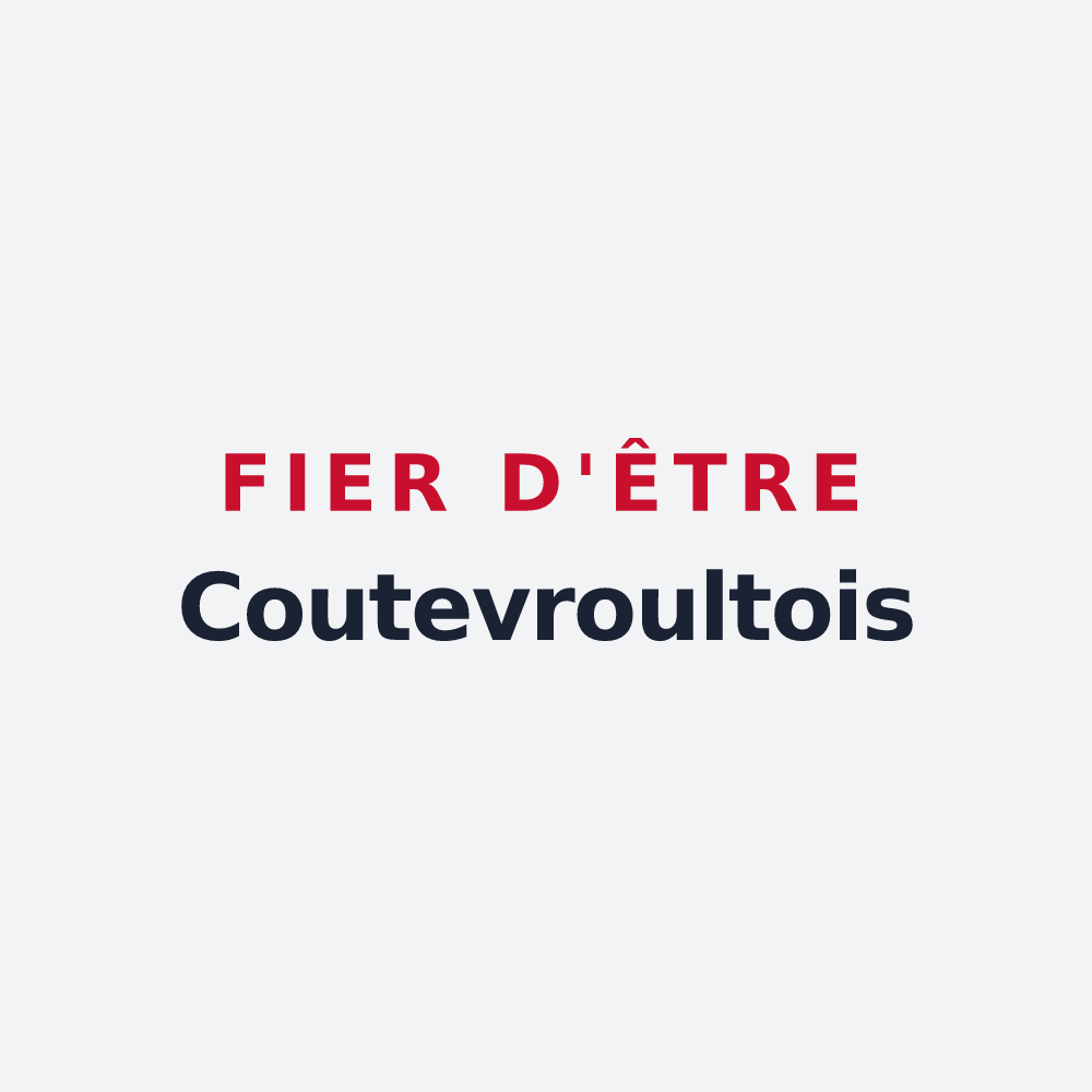 Poster « Fier d'être Coutevroultois » — design pour Coutevroult