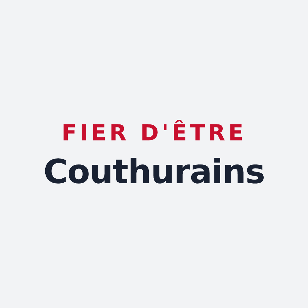 Poster « Fier d'être Couthurains » — design pour Couthures-sur-Garonne