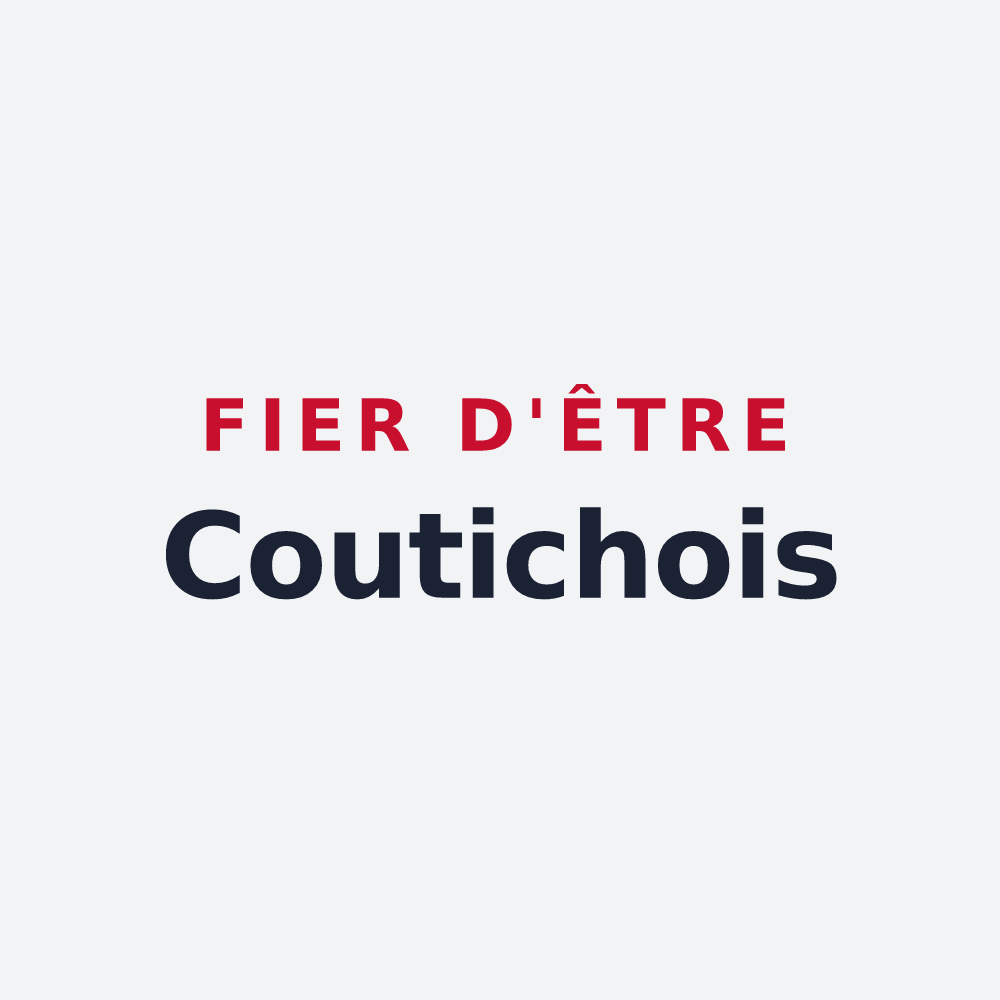 Poster « Fier d'être Coutichois » — design pour Coutiches