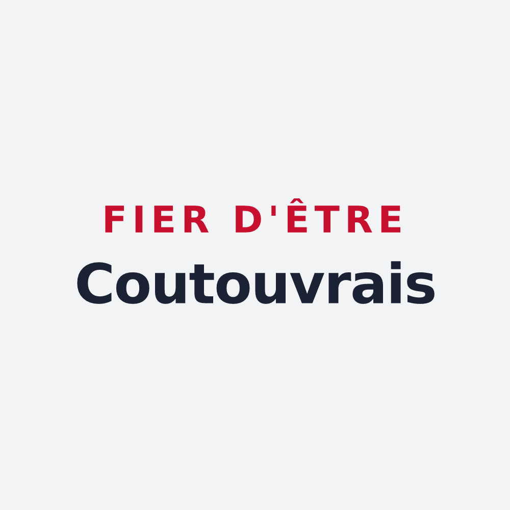 Poster « Fier d'être Coutouvrais » — design pour Coutouvre