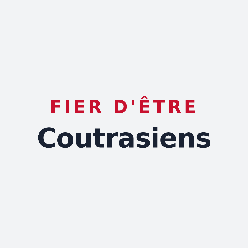 Poster « Fier d'être Coutrasiens » — design pour Coutras