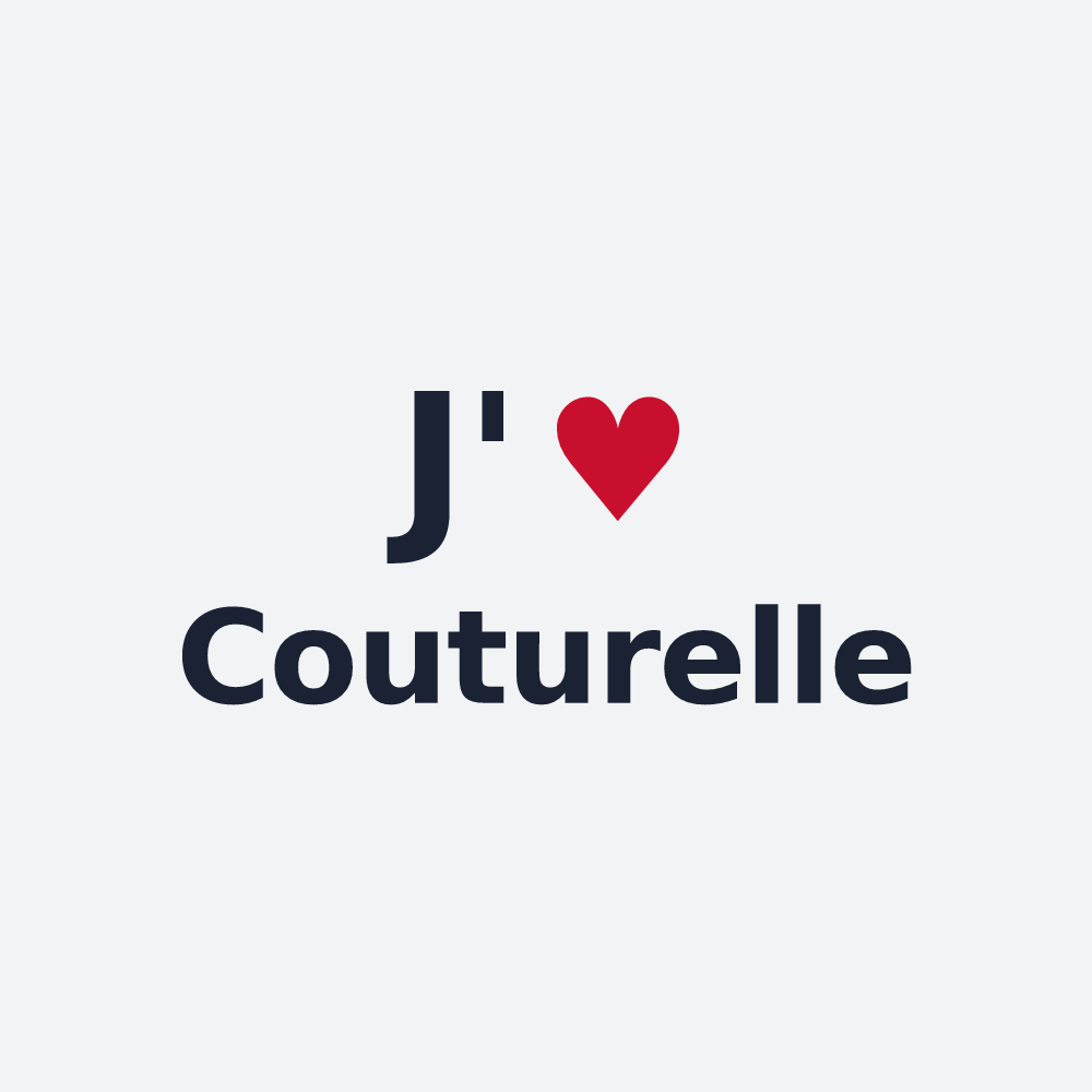 Poster personnalisé Couturelle — design J'aime Couturelle