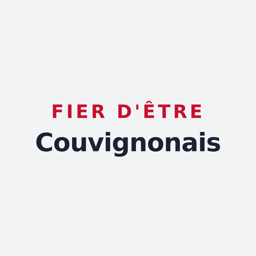 Poster « Fier d'être Couvignonais » — design pour Couvignon