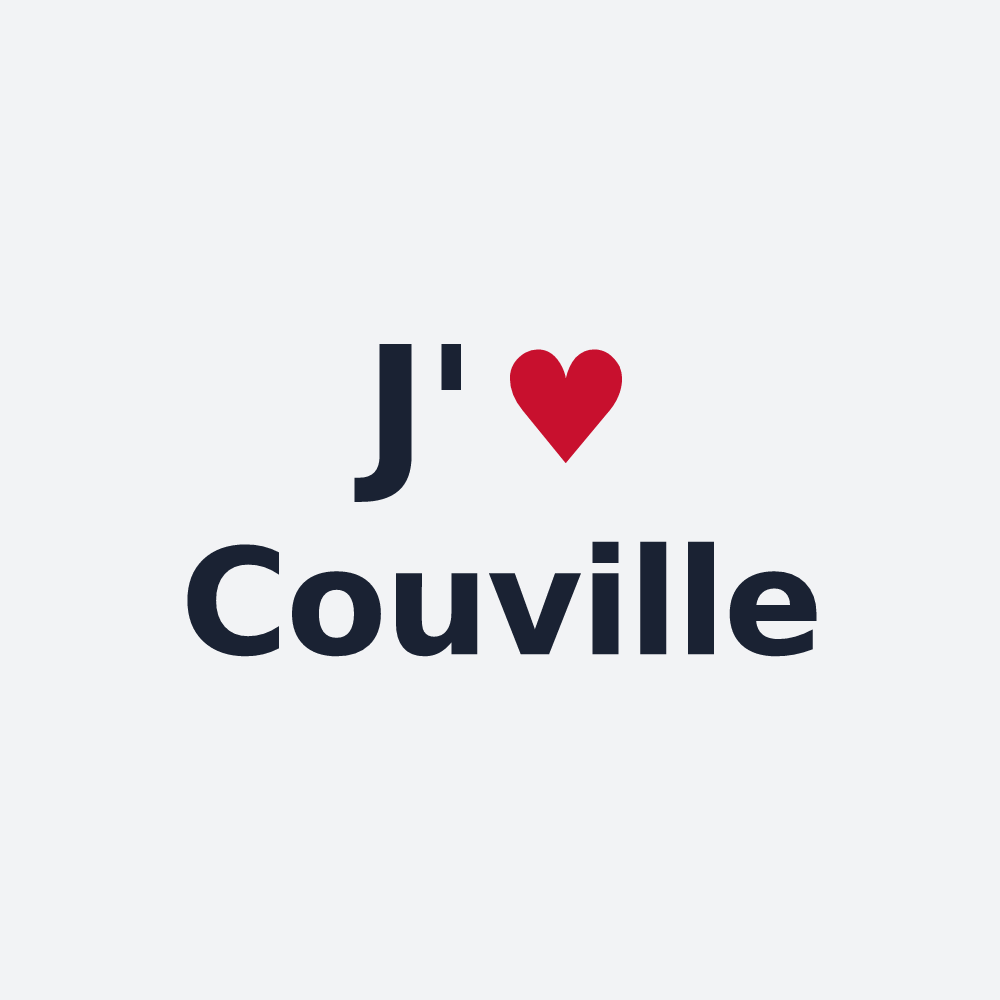 Poster personnalisé Couville — design J'aime Couville