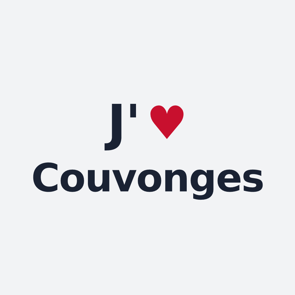 Poster personnalisé Couvonges — design J'aime Couvonges