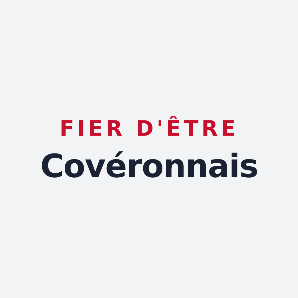 Poster « Fier d'être Covéronnais » — design pour Couvron-et-Aumencourt