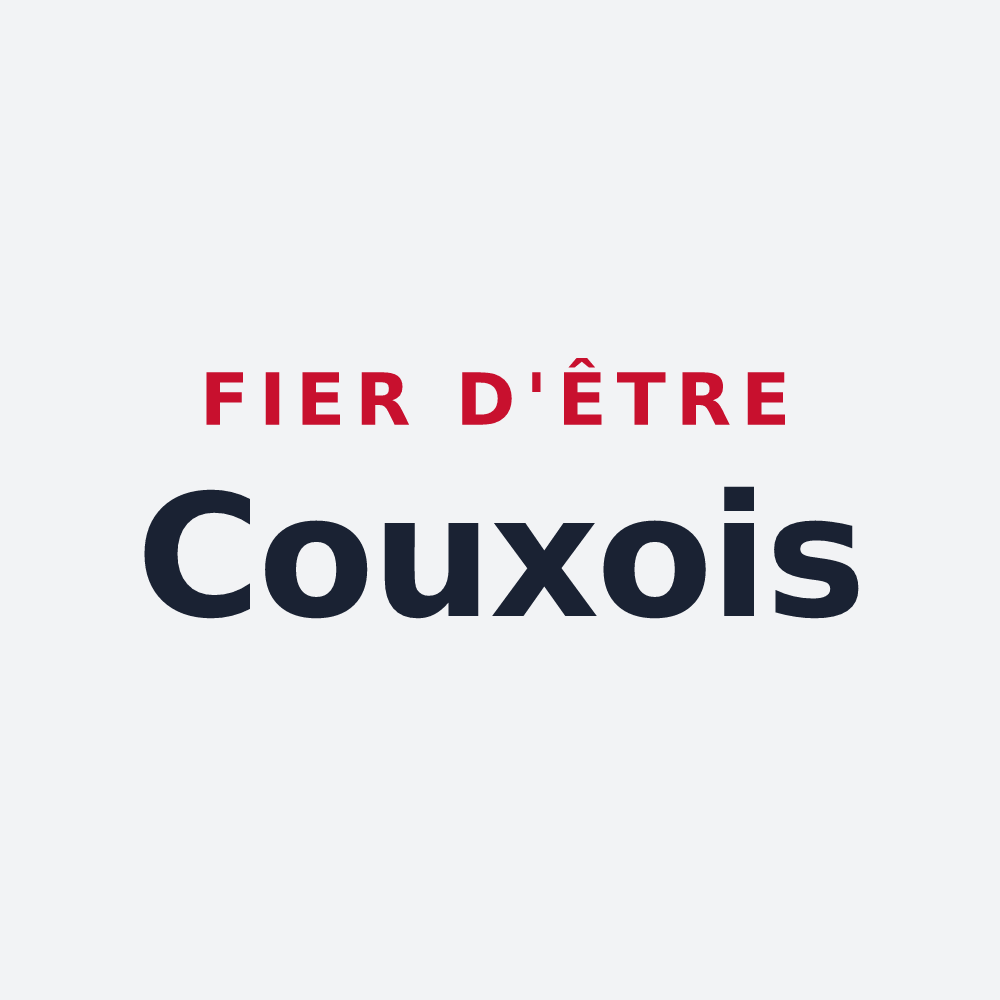 Poster « Fier d'être Couxois » — design pour Coux