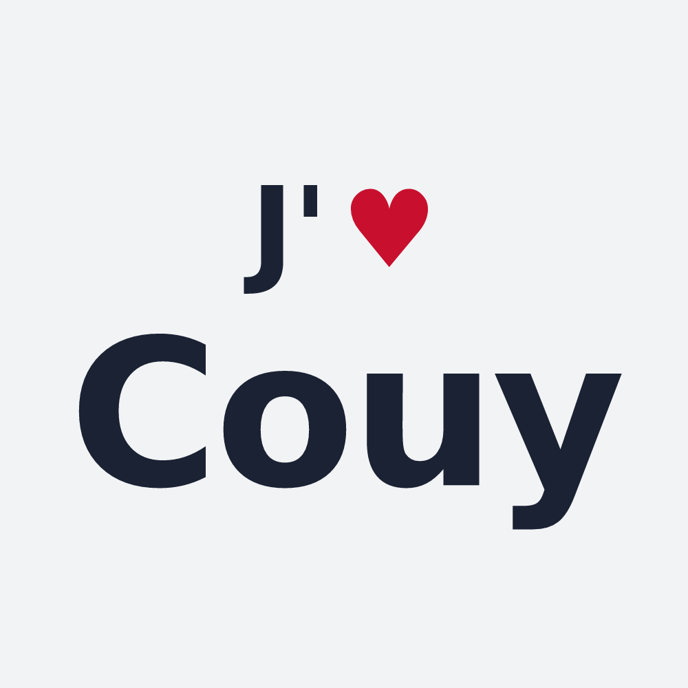 Poster personnalisé Couy — design J'aime Couy