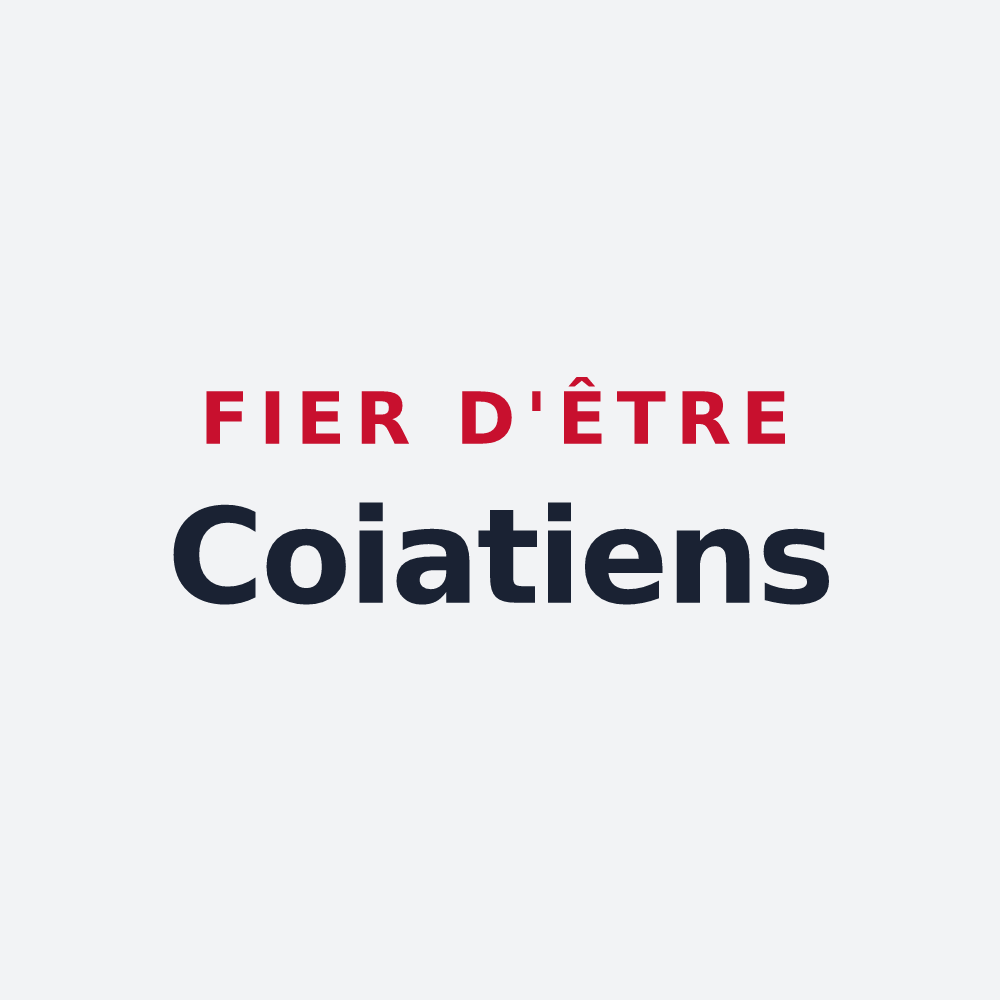 Poster « Fier d'être Coiatiens » — design pour Couy