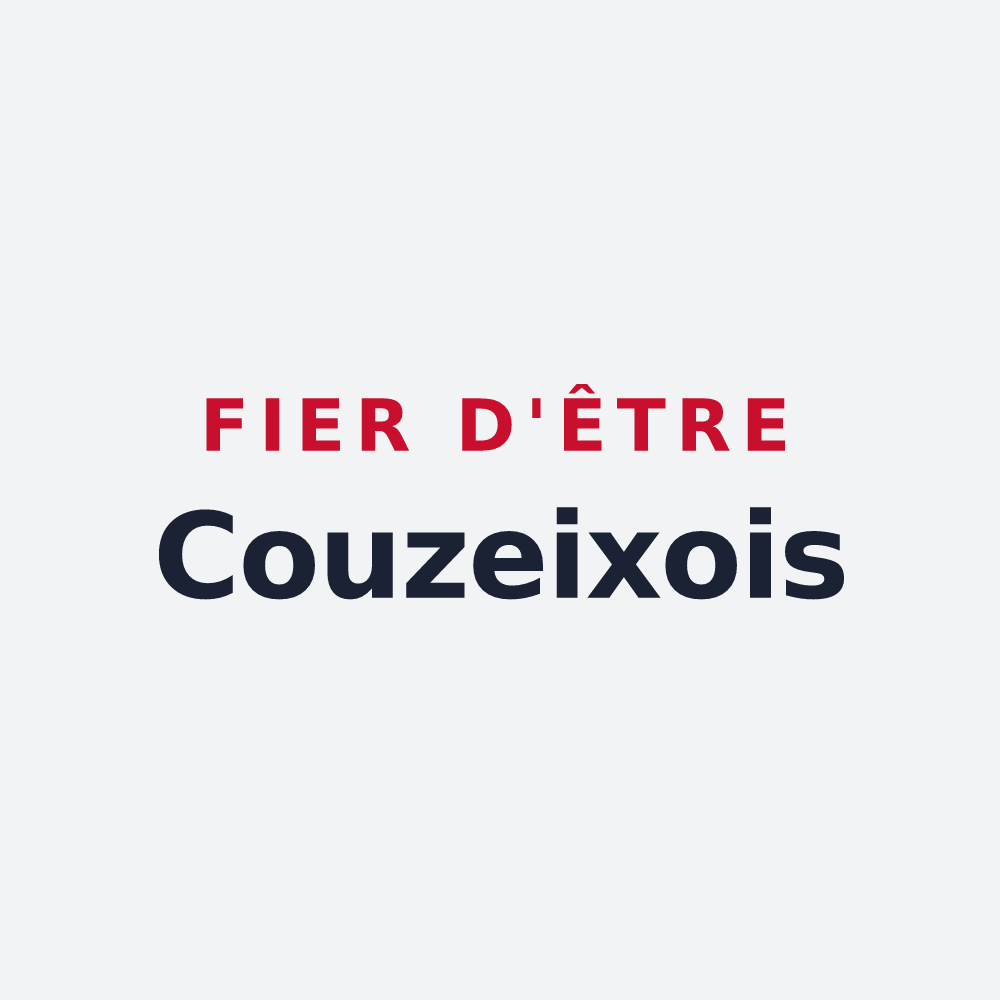 Poster « Fier d'être Couzeixois » — design pour Couzeix