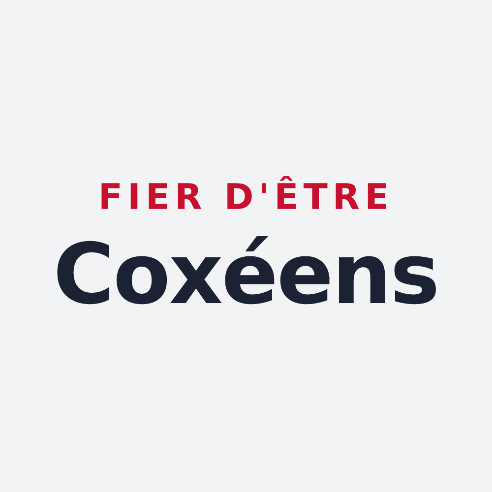 Poster « Fier d'être Coxéens » — design pour Cox