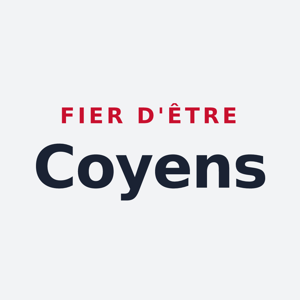 Poster « Fier d'être Coyens » — design pour Coye-la-Forêt