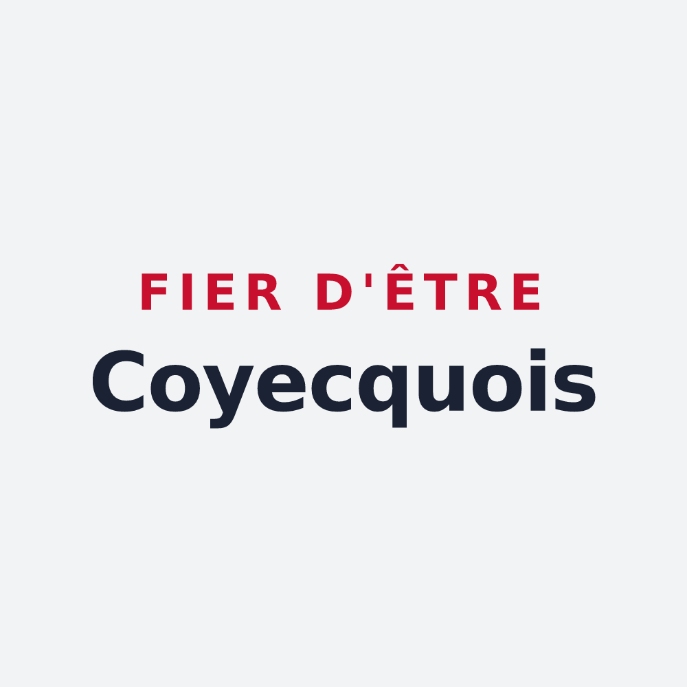Poster « Fier d'être Coyecquois » — design pour Coyecques