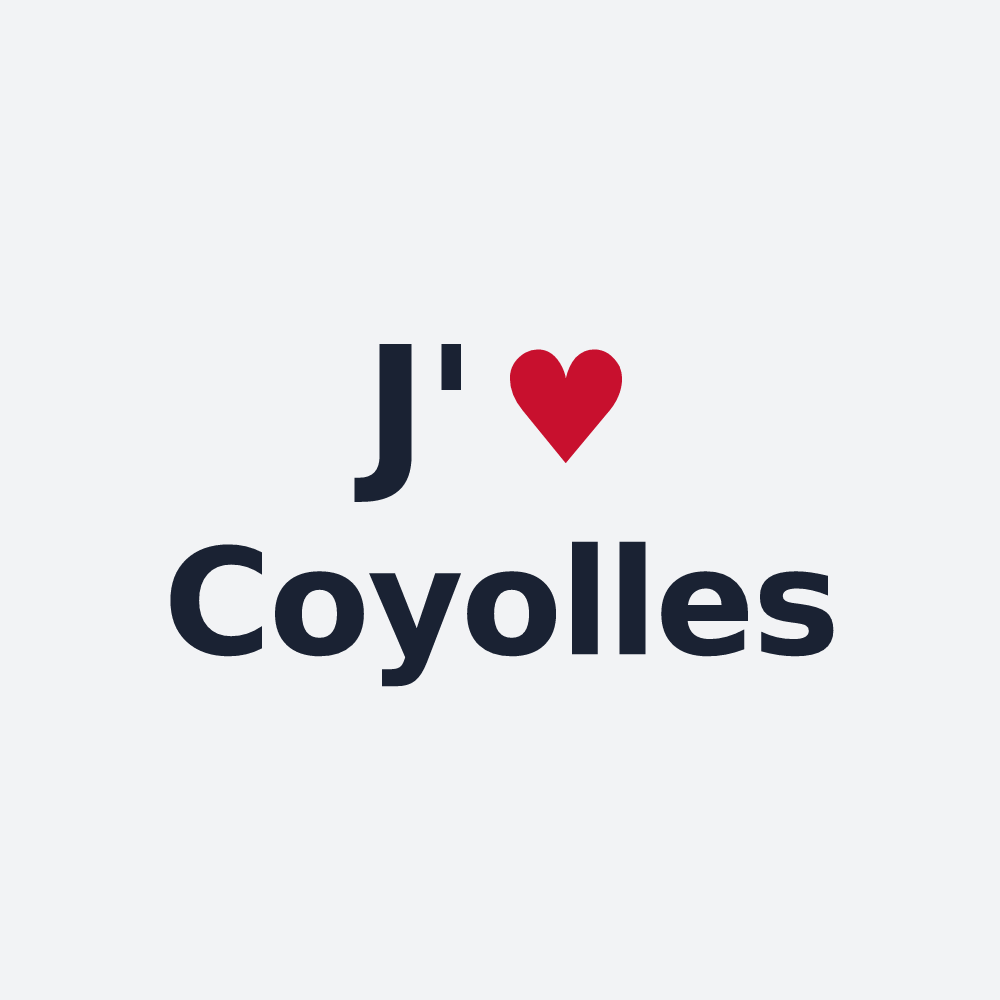 Poster personnalisé Coyolles — design J'aime Coyolles