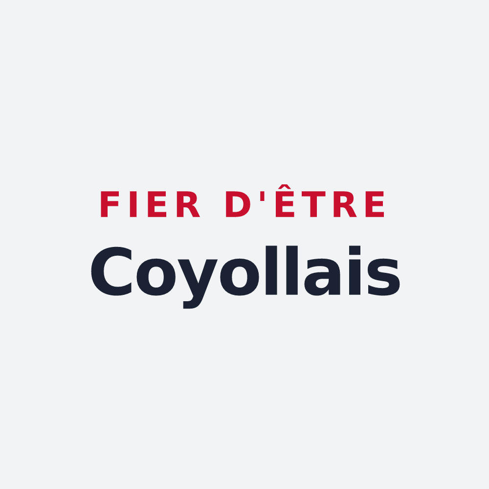Poster « Fier d'être Coyollais » — design pour Coyolles