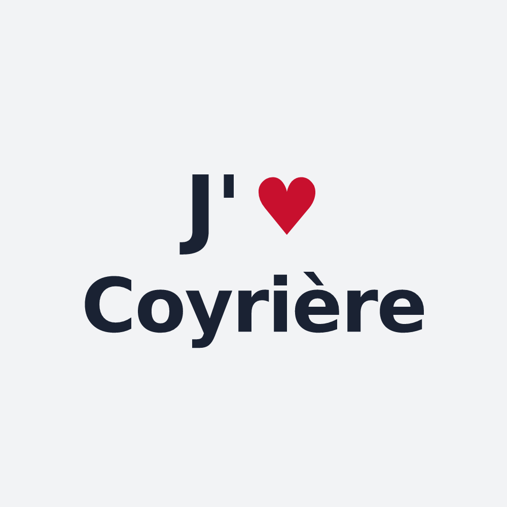 Poster personnalisé Coyrière — design J'aime Coyrière