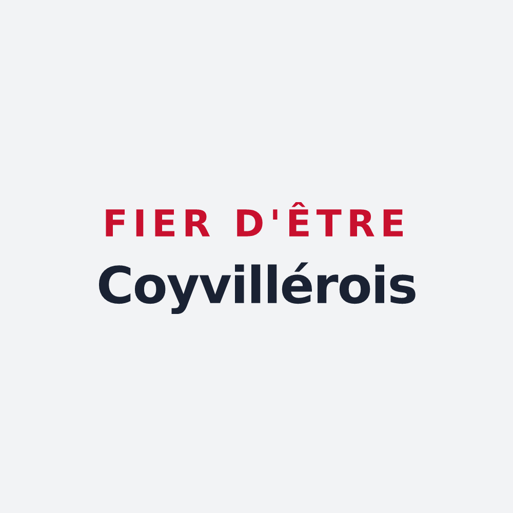 Poster « Fier d'être Coyvillérois » — design pour Coyviller