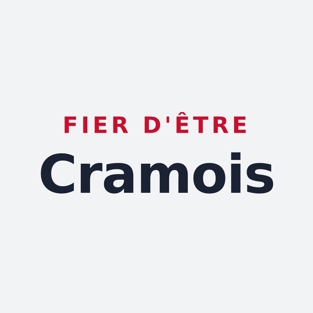 Poster « Fier d'être Cramois » — design pour Cram-Chaban