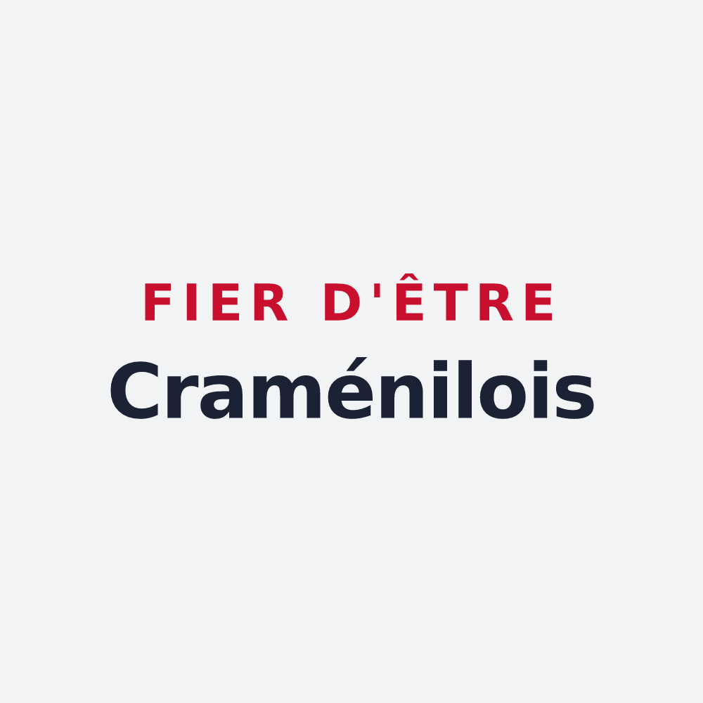 Poster « Fier d'être Craménilois » — design pour Craménil