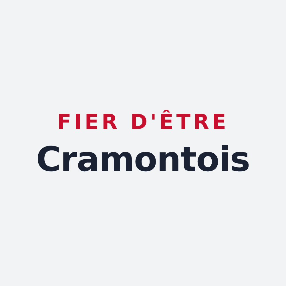 Poster « Fier d'être Cramontois » — design pour Cramont