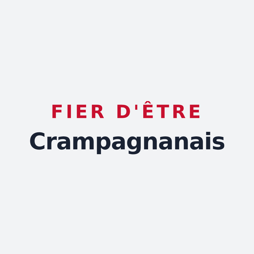 Poster « Fier d'être Crampagnanais » — design pour Crampagna