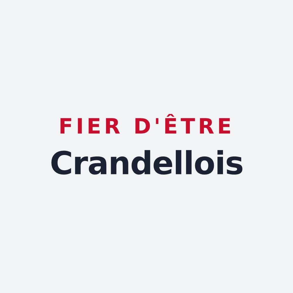 Poster « Fier d'être Crandellois » — design pour Crandelles