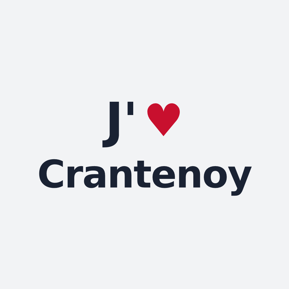 Poster personnalisé Crantenoy — design J'aime Crantenoy
