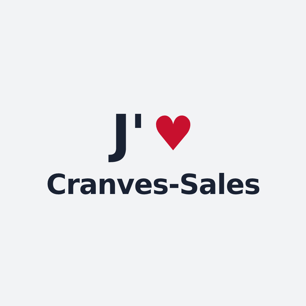 Poster personnalisé Cranves-Sales — design J'aime Cranves-Sales